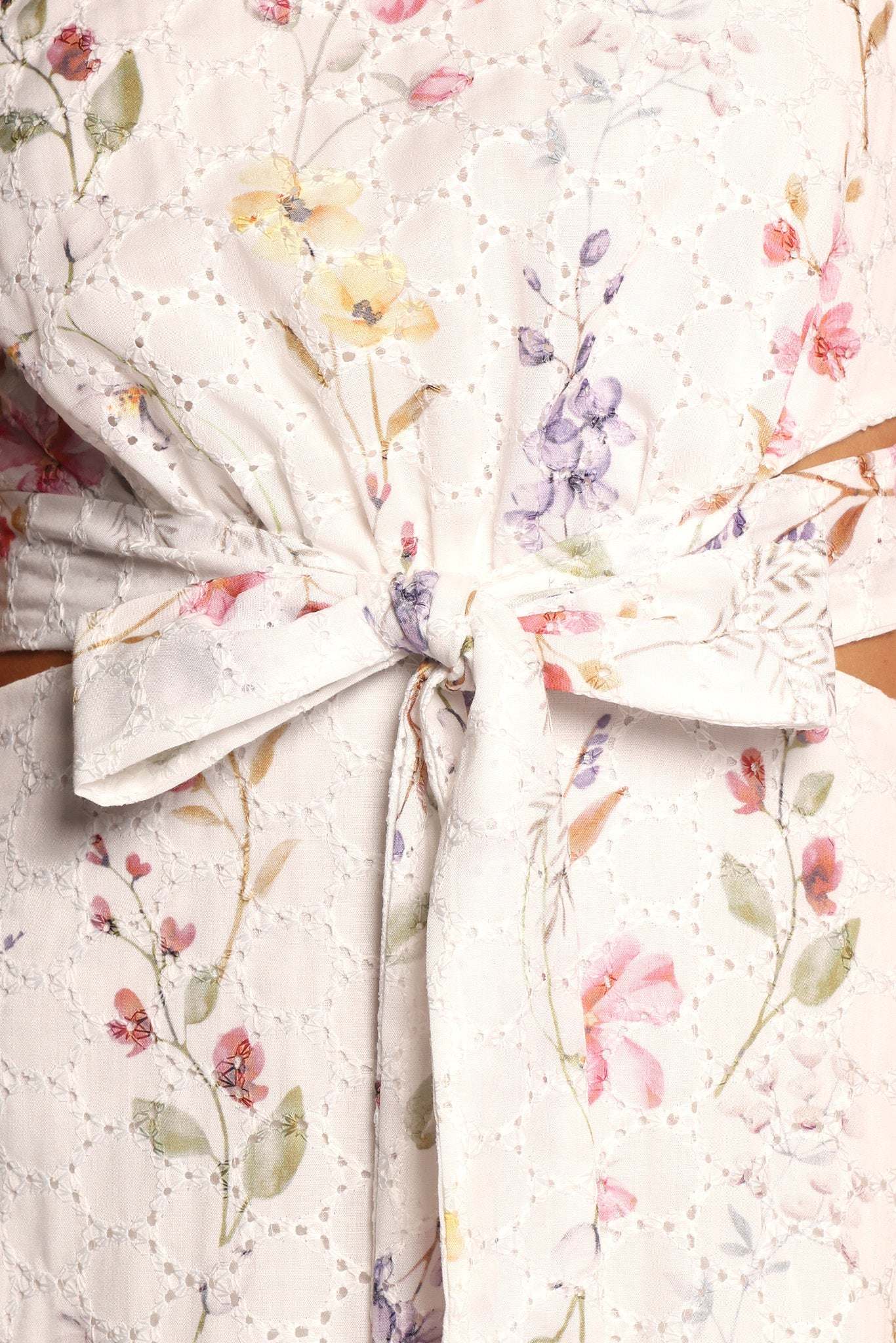 Levin Midi Dress - White Floral - 16 - Image 55