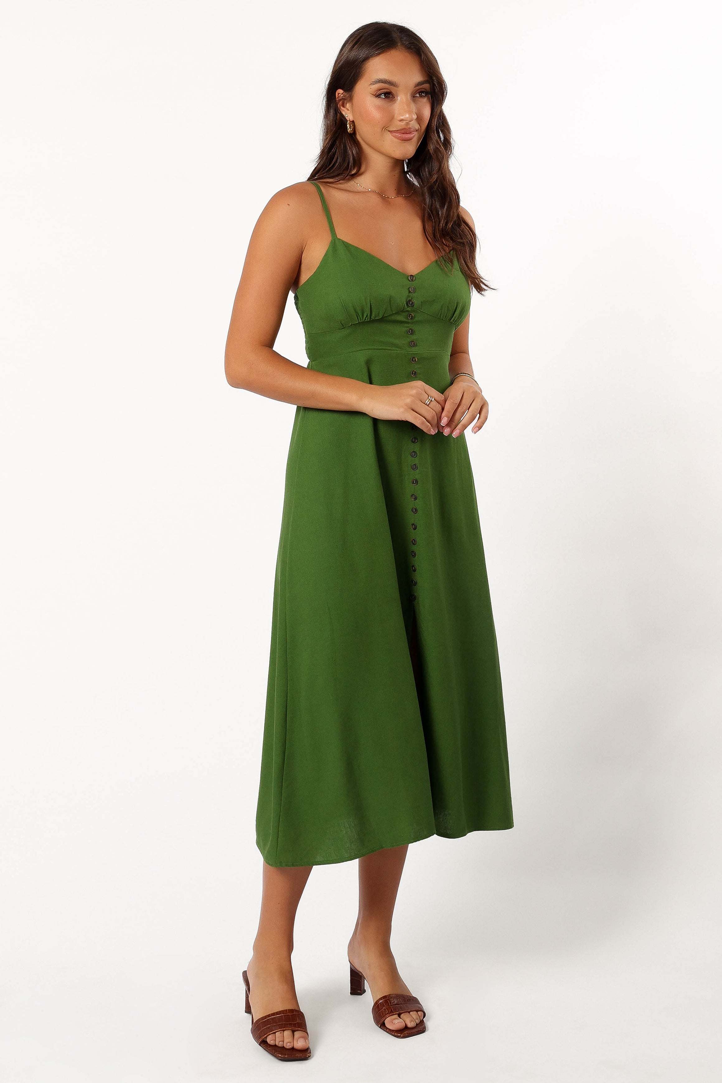 Darby Midi Dress - Ibiza Green - XL - Image 48