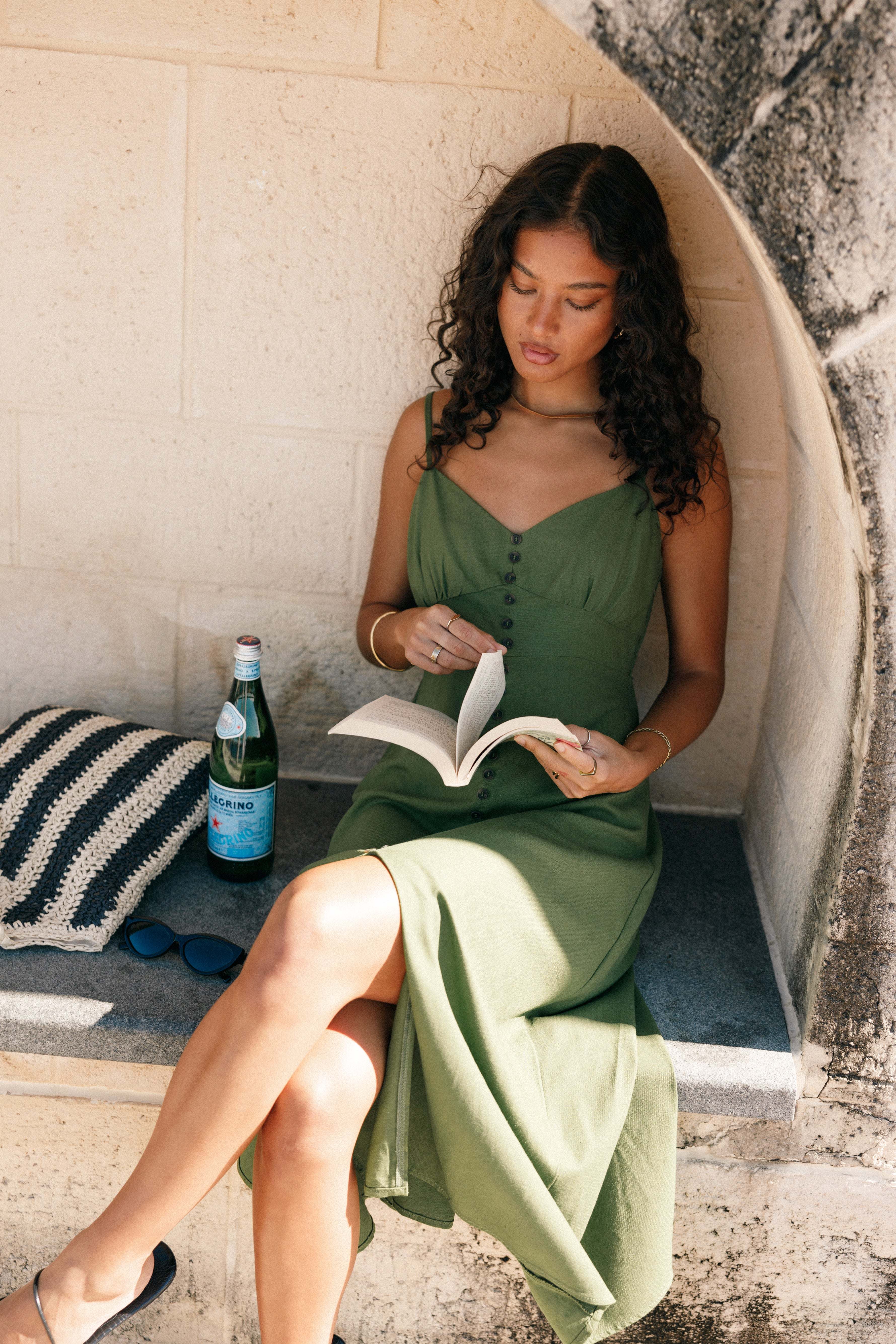 Darby Midi Dress - Ibiza Green - XL - Image 41