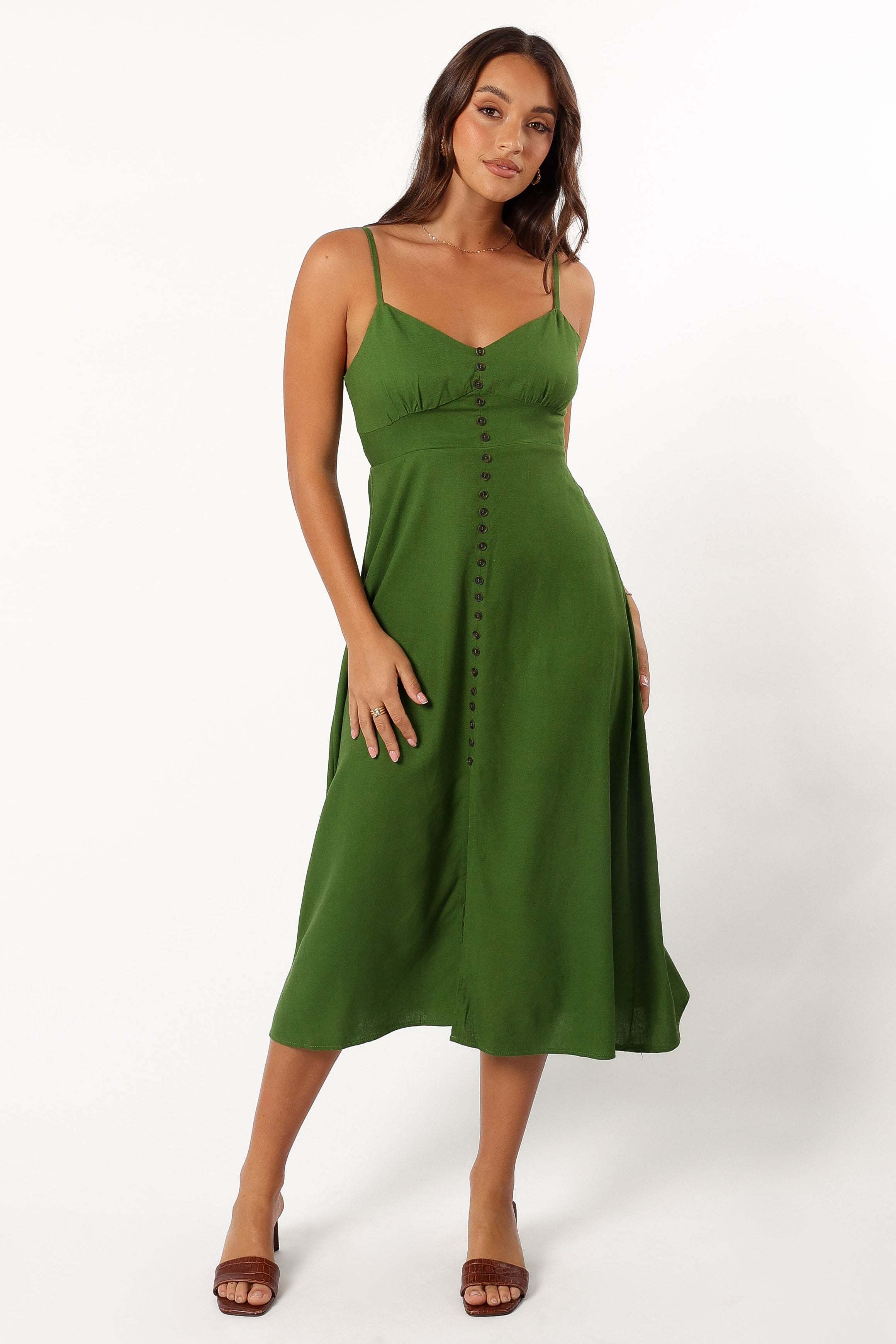 Darby Midi Dress - Ibiza Green - XL - Image 44