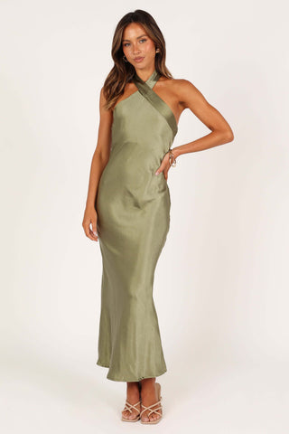 Grasie Midi Dress - Olive - 12 - Image 43