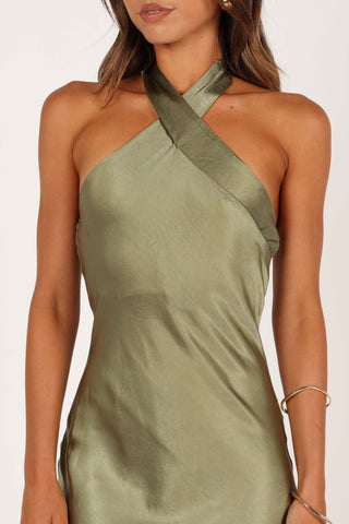 Grasie Midi Dress - Olive - 12 - Image 47