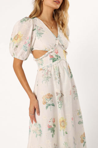Jemima Puff Shoulder Maxi Dress - Floral - XL - Image 41