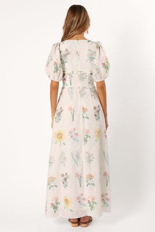 Jemima Puff Shoulder Maxi Dress - Floral - XL - Image 43